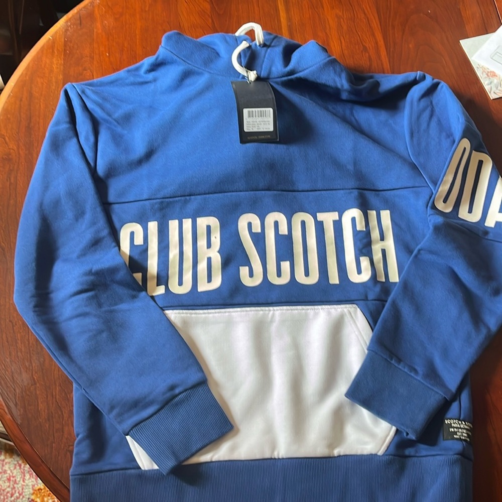 Scotch and soda blue hoodie